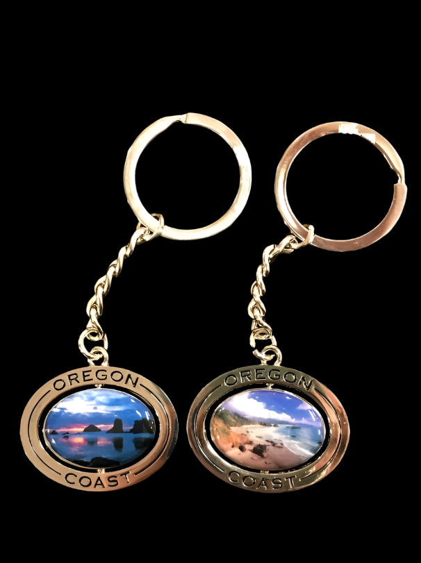 Keychain OR Coast Oval Spin