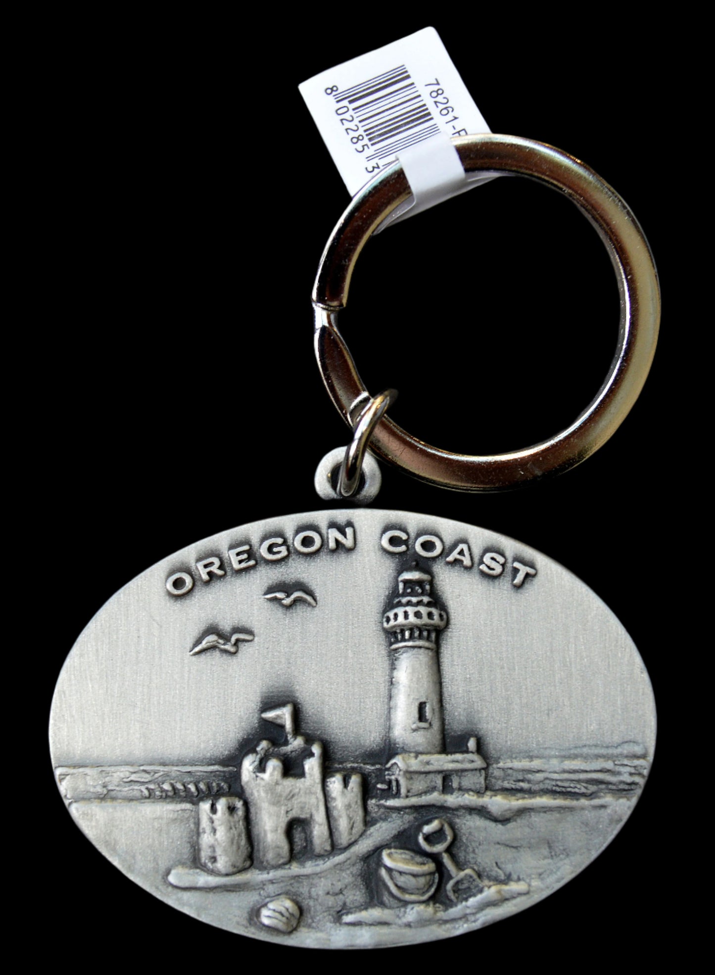 Keychain Pewter LH Beach
