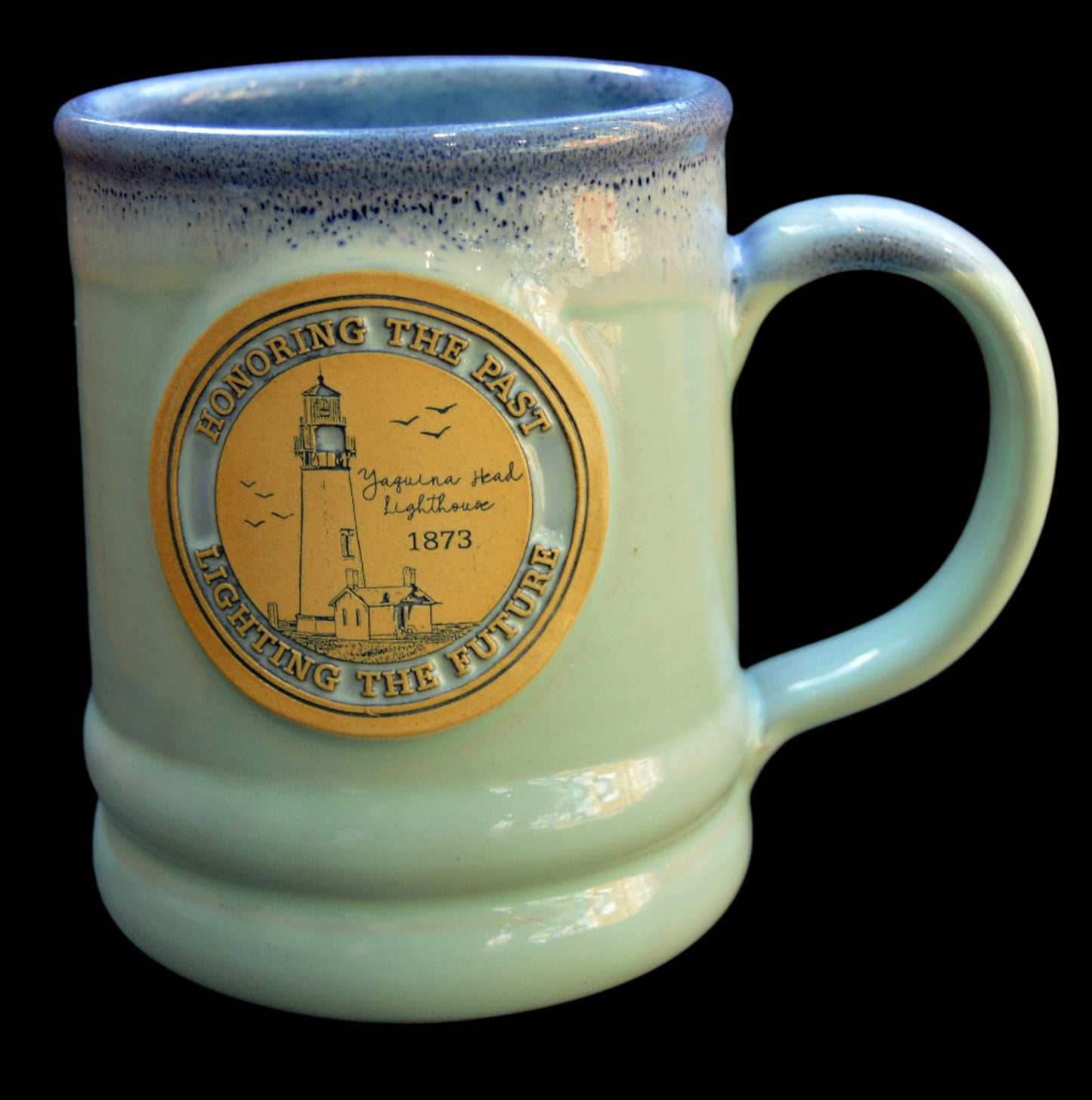 Mug Aqua Ramsey Circle Medallion