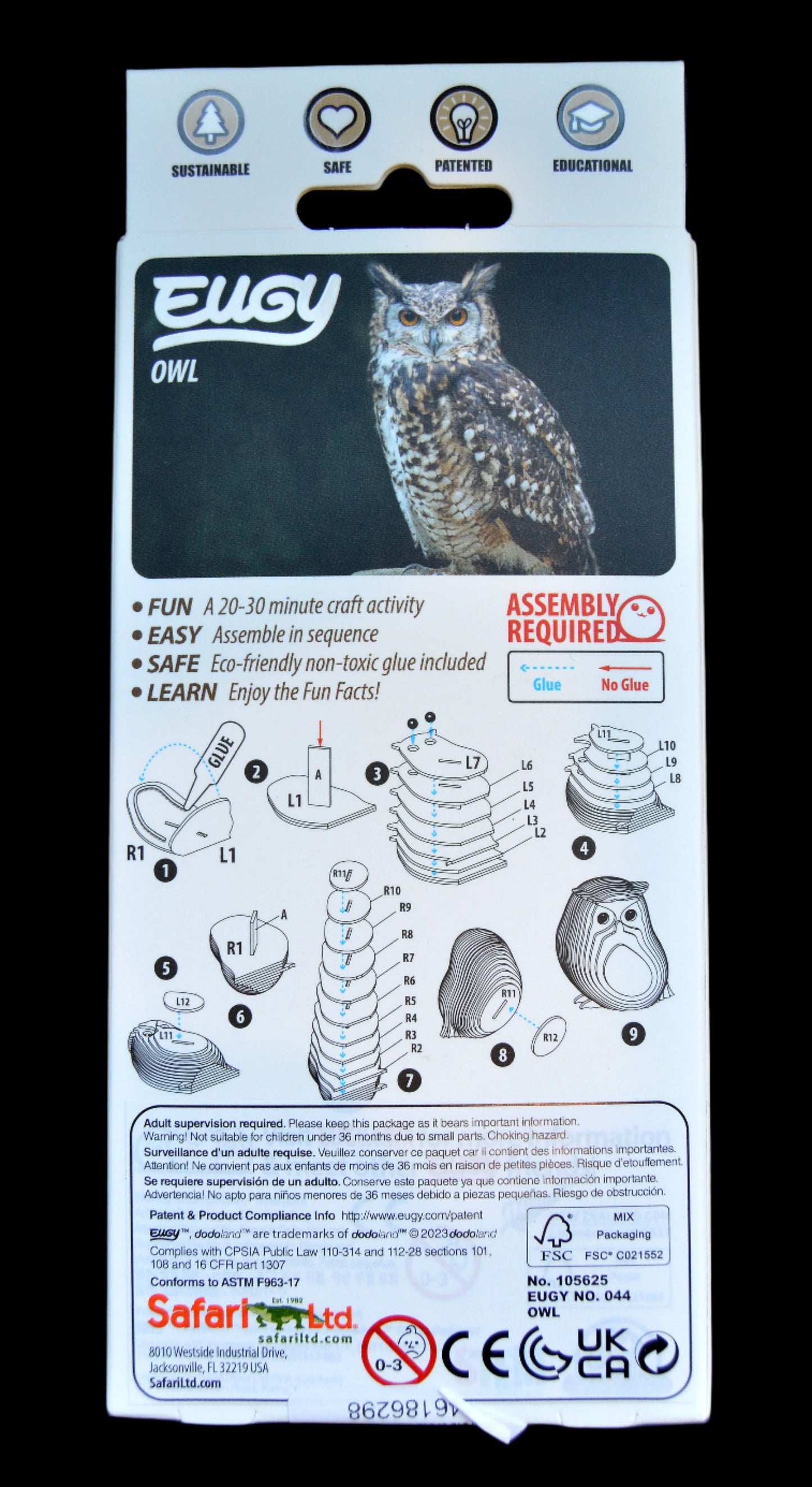 Puzzle 3D Owl