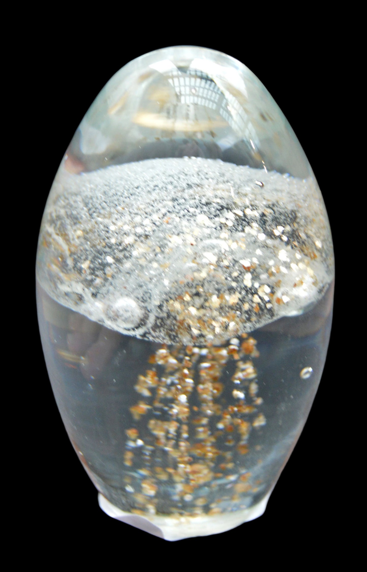 Jelly White/Gold Glitter