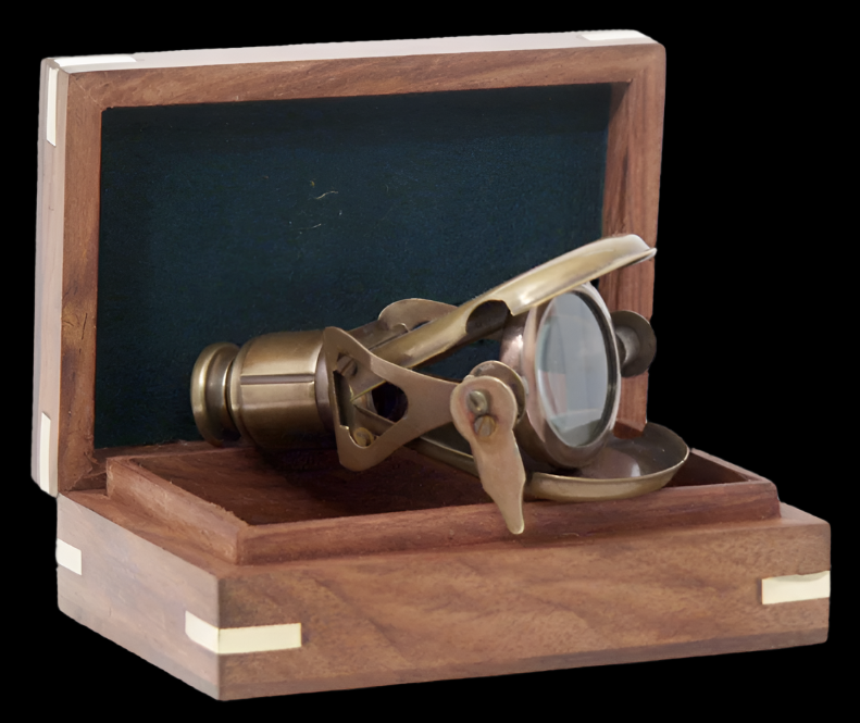 Telescope Handheld Brass w/ Box
