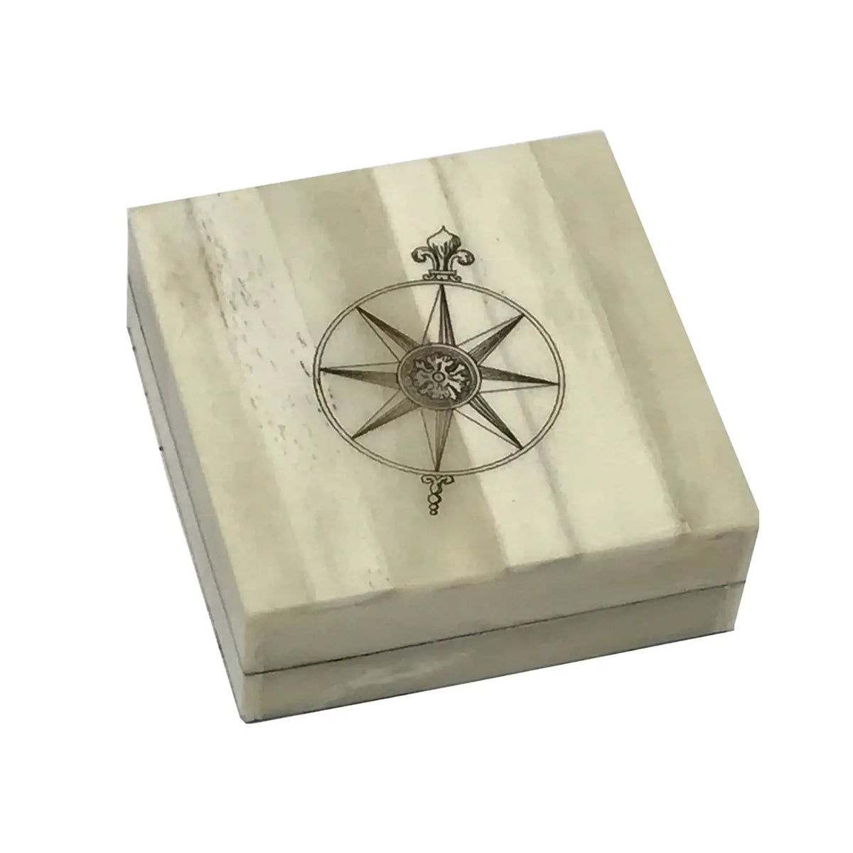 Compass w/ Scrimshaw Box