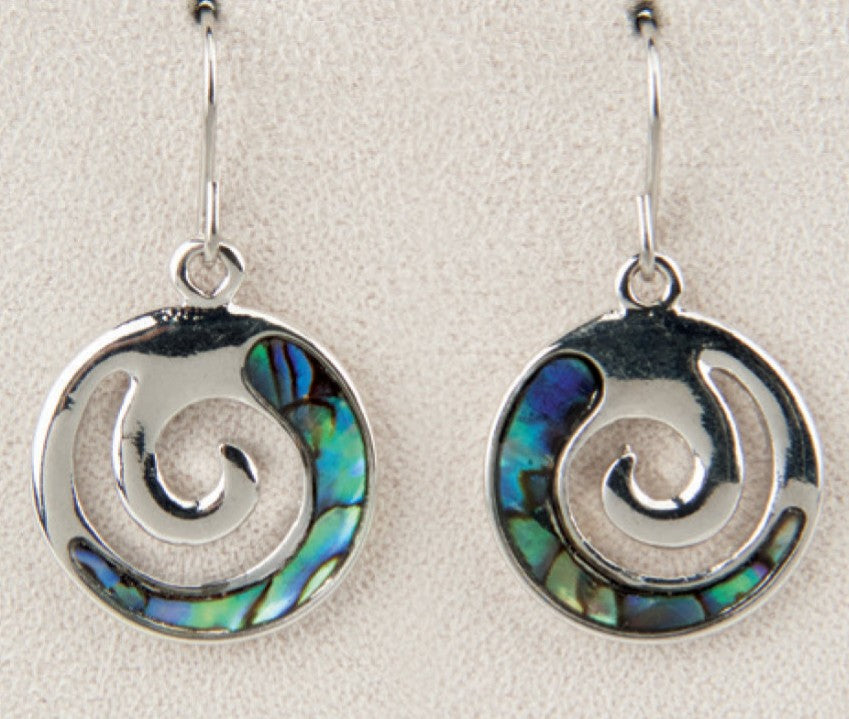 Earring AB Swirl Waves