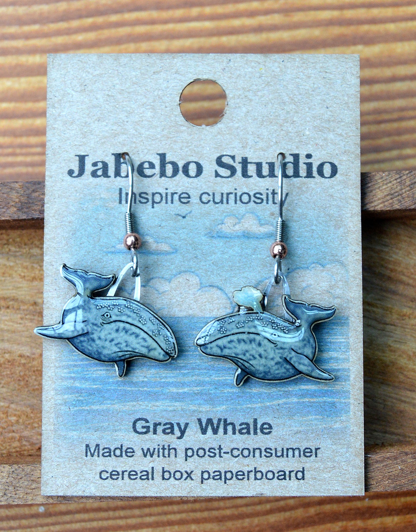 Earring Gray Whale