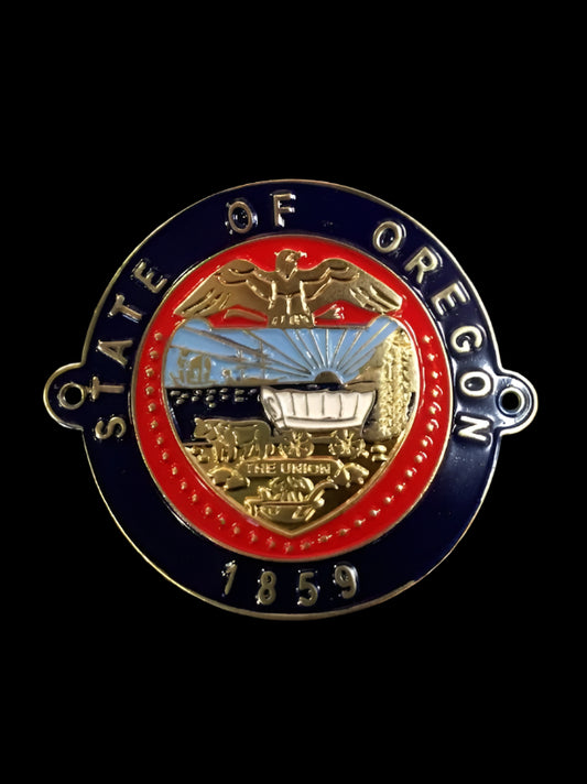 Hiking Medallion Oregon Seal