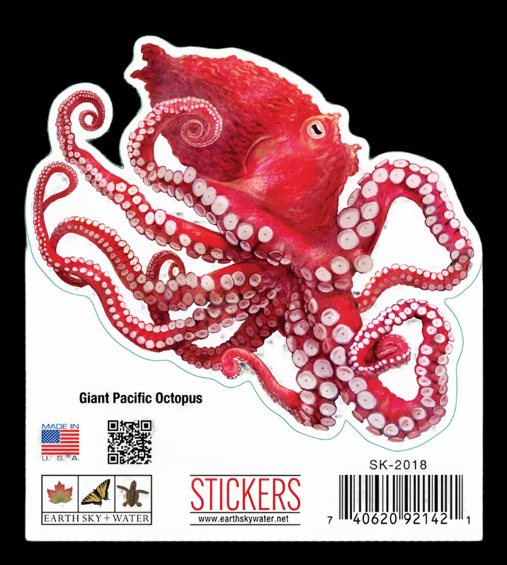 Sticker Giant Pacific Octopus