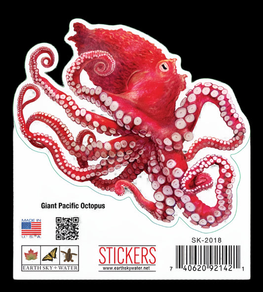 Sticker Giant Pacific Octopus