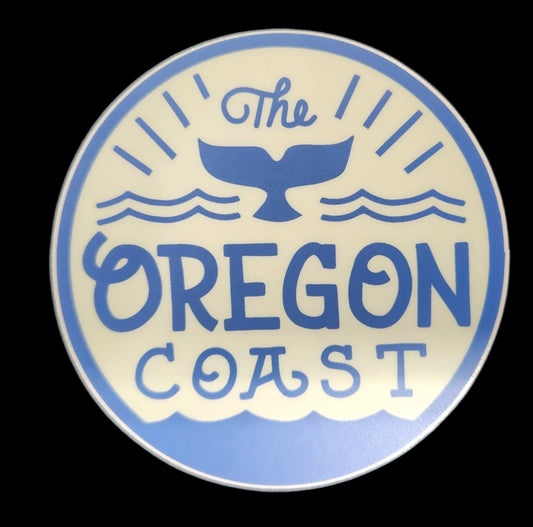 Sticker OC Round w/Whale Tail