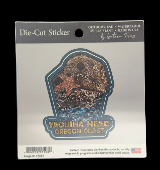 Sticker Die Cut Sea Otter YH