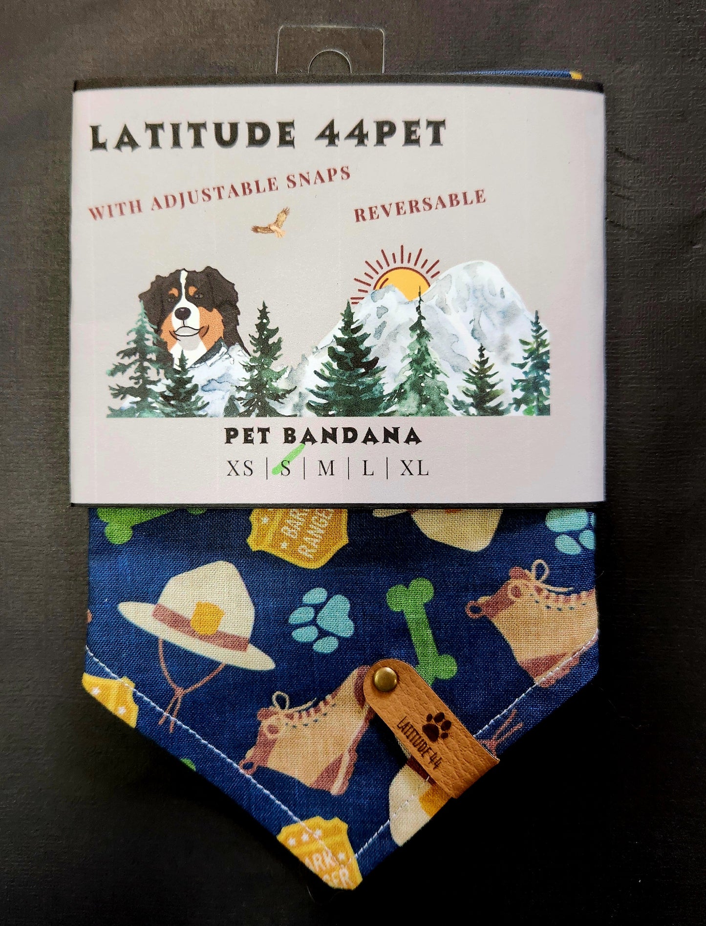 Bandana Bark Ranger Badge Blue
