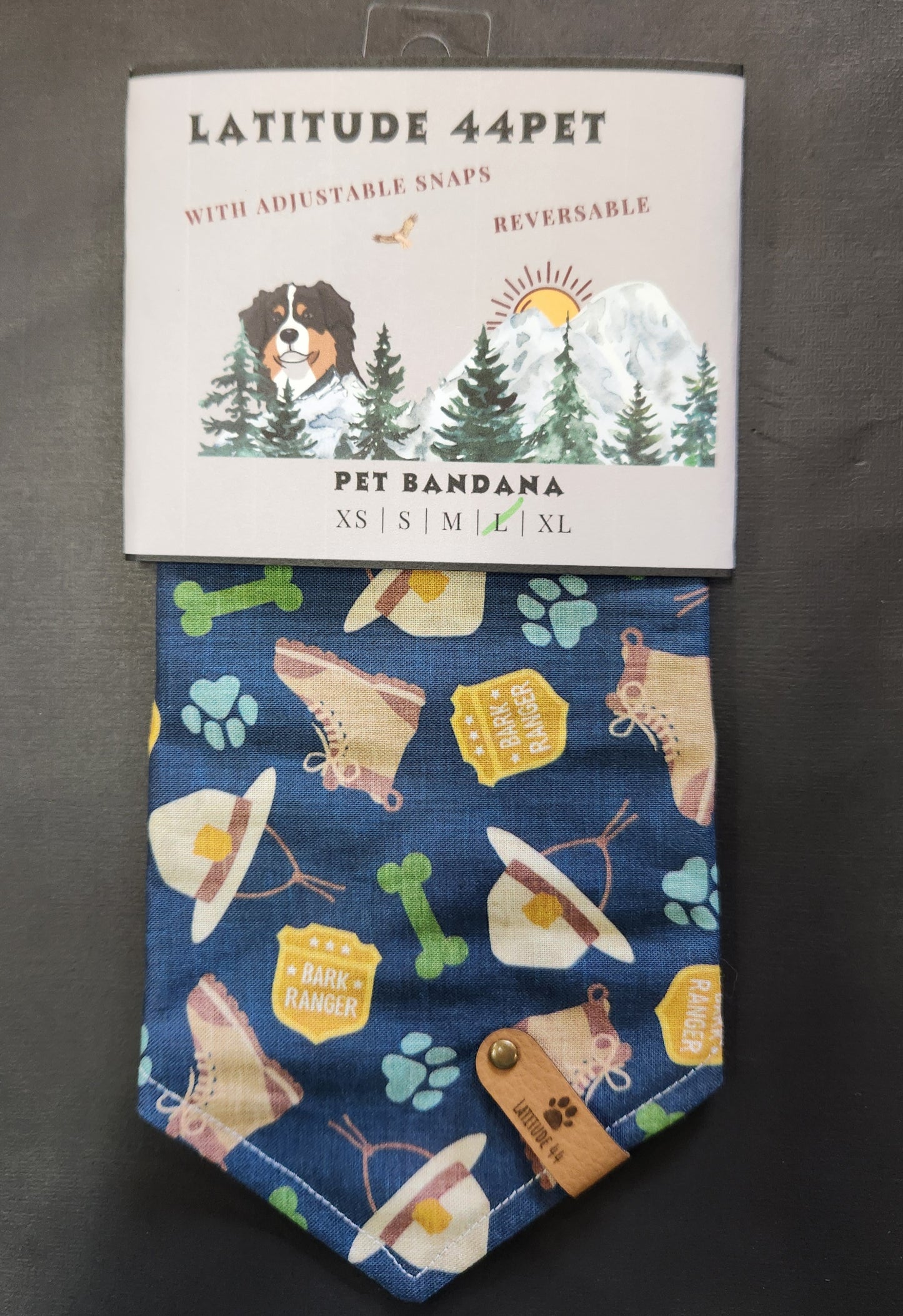 Bandana Bark Ranger Badge Blue