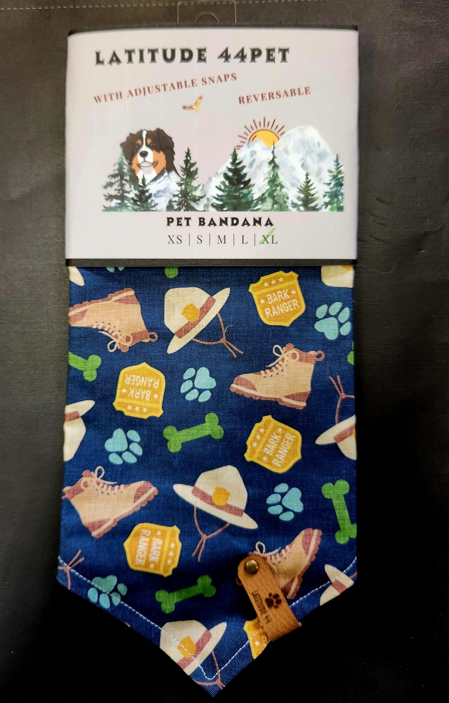 Bandana Bark Ranger Badge Blue