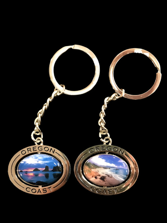 Keychain OR Coast Oval Spin