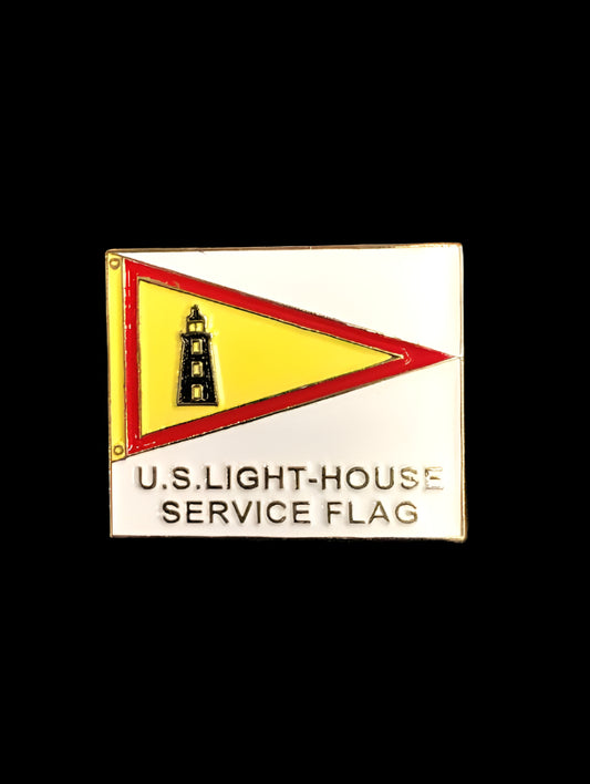 Pin Lighthouse Service Flag