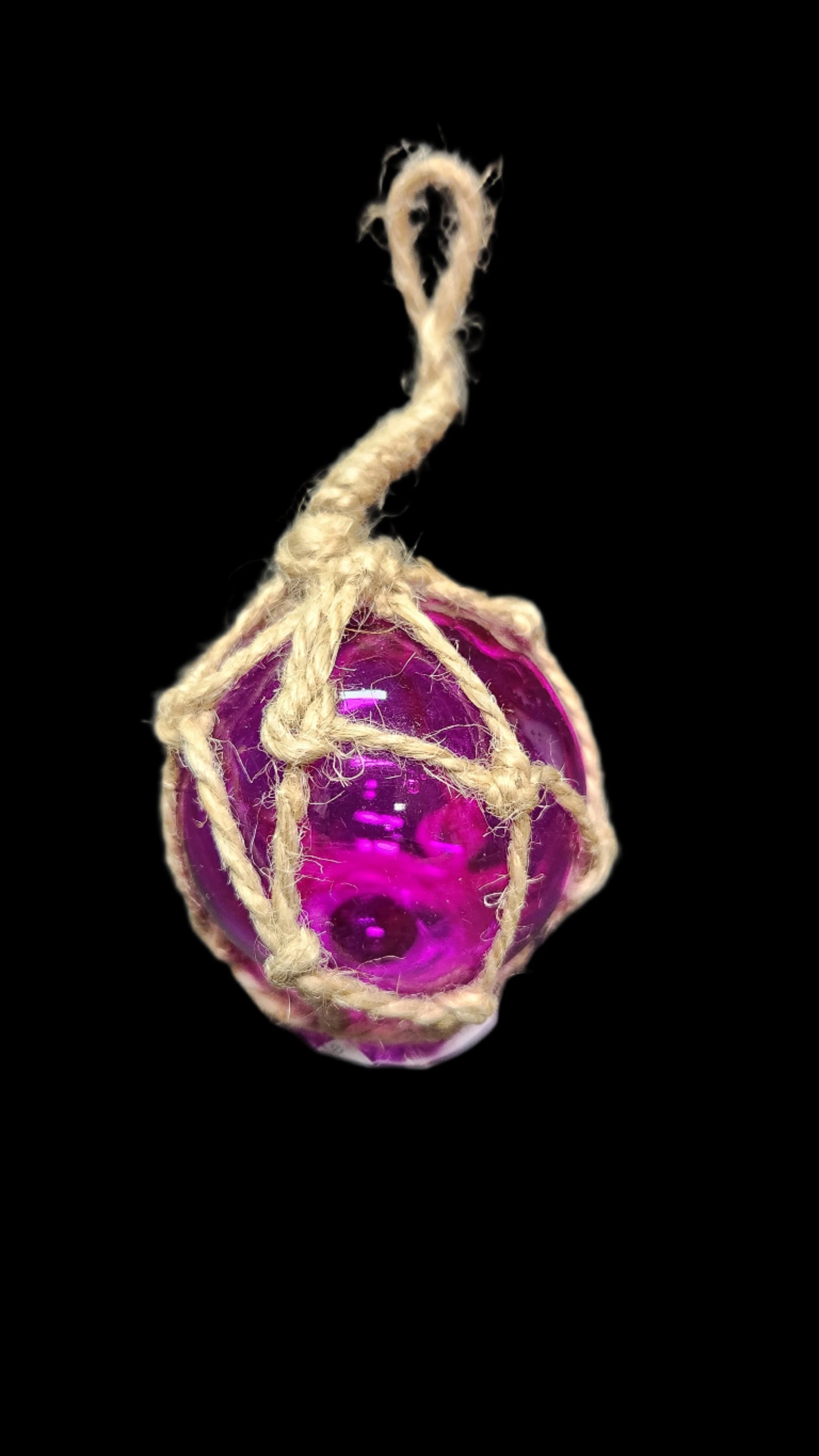 Glass Float Purple 2"