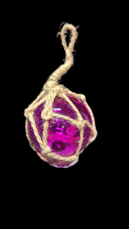 Glass Float Purple 2"