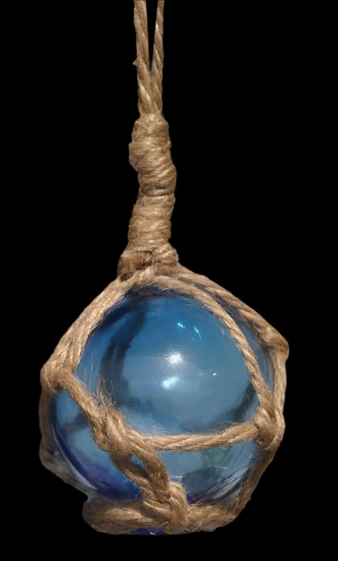 Glass Float Light Blue 2"