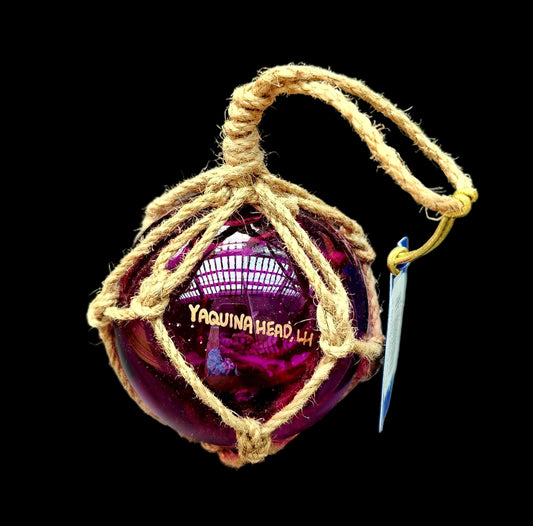 Glass Float Purple 3"