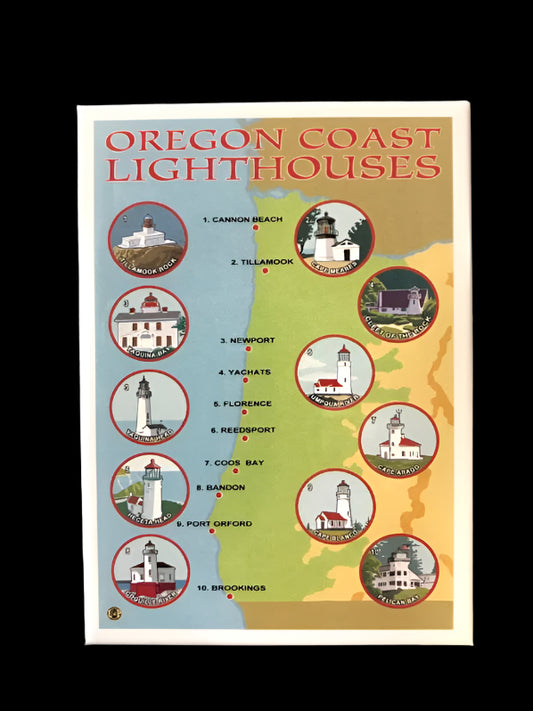 Magnet OR Coast Lighthouses