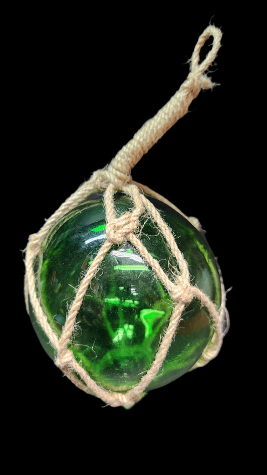 Glass Float Green 4"