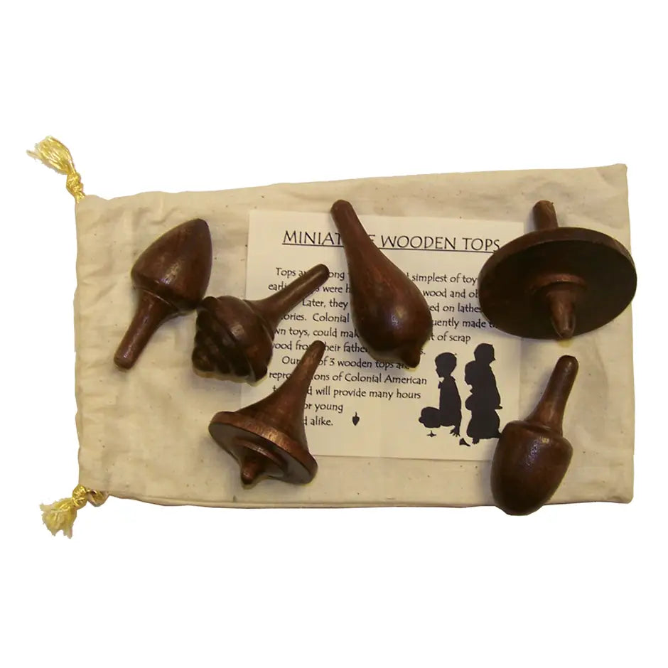 Toy: 6 Wooden Tops