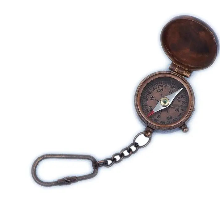 Keychain Antique Copper Compass