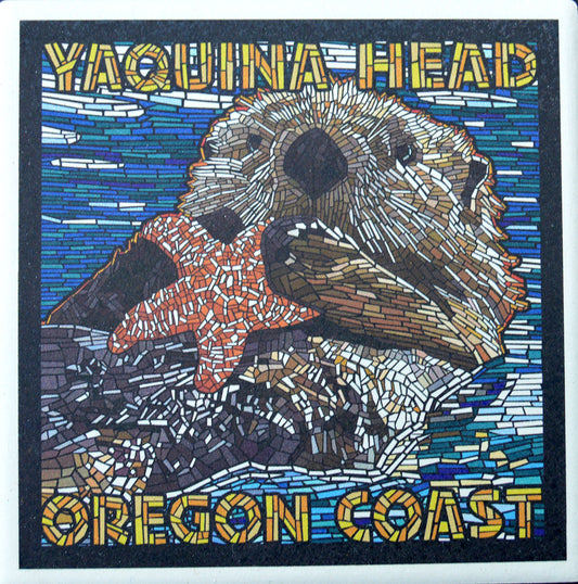 Coaster Ceramic Sea Otter