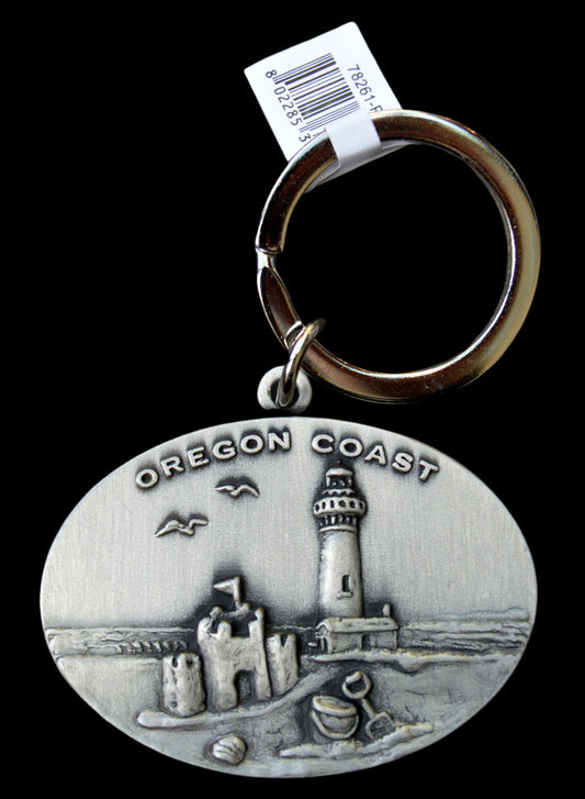 Keychain Pewter LH Beach