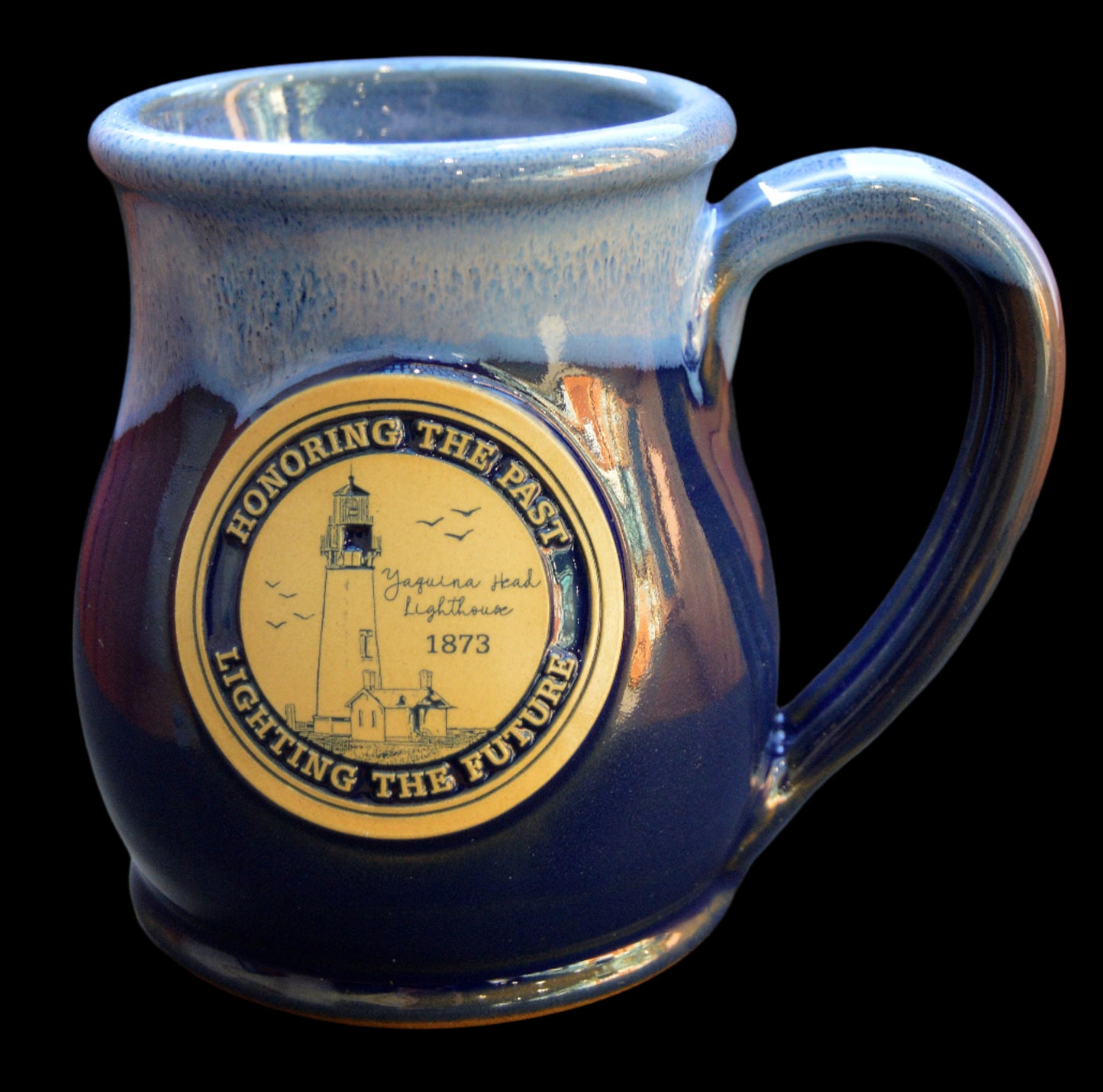 Mug Navy Belly Circle Medallion