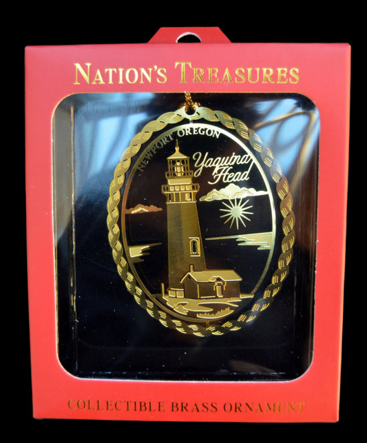 Ornament Gold Yaquina Head
