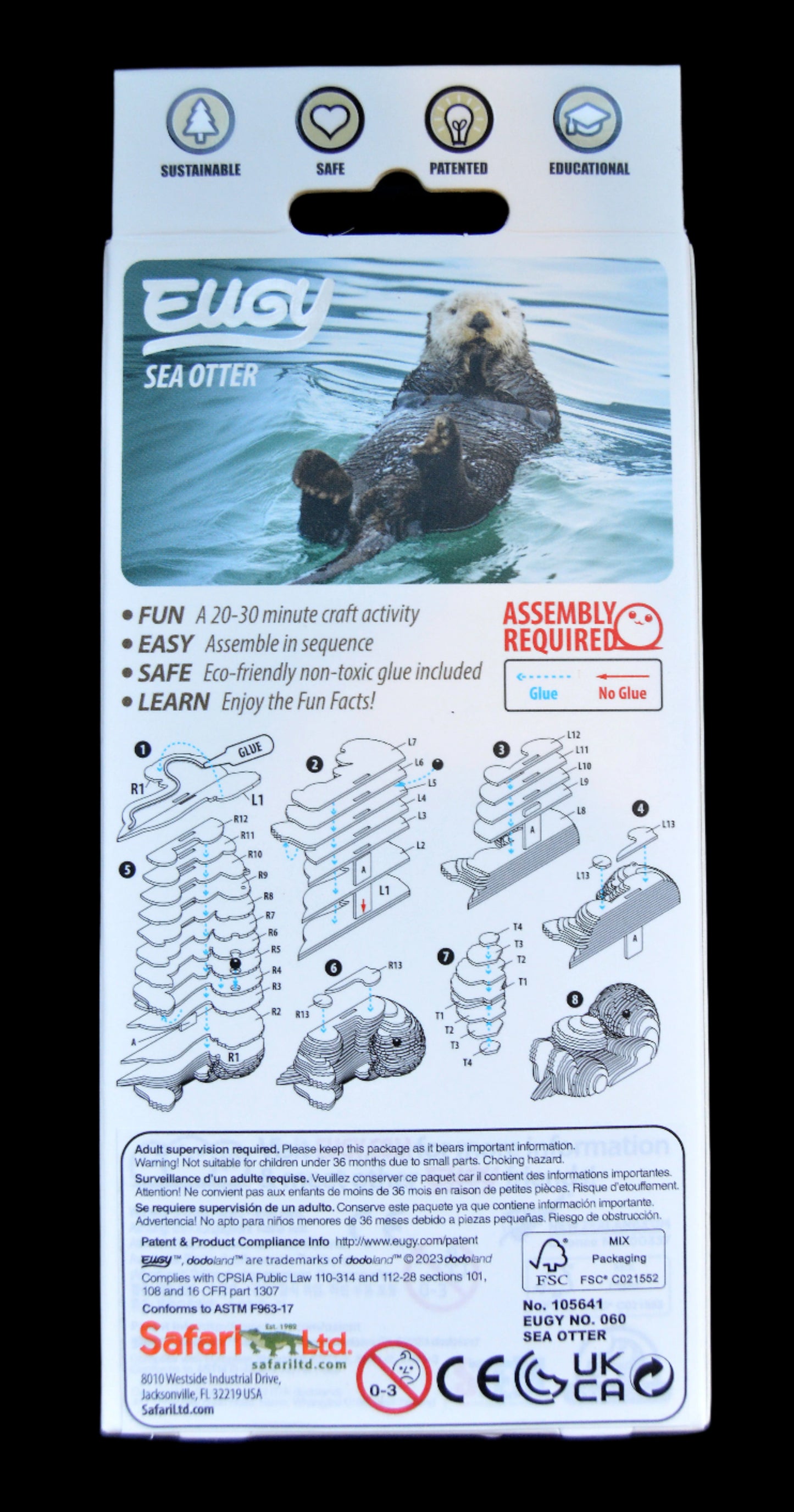 Puzzle 3D Sea Otter