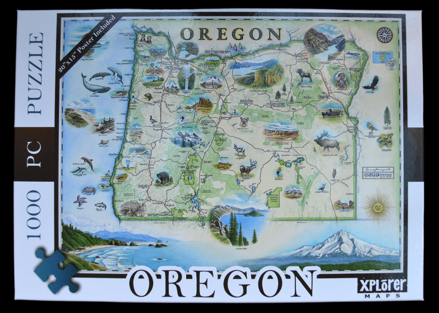 Puzzle Oregon Map