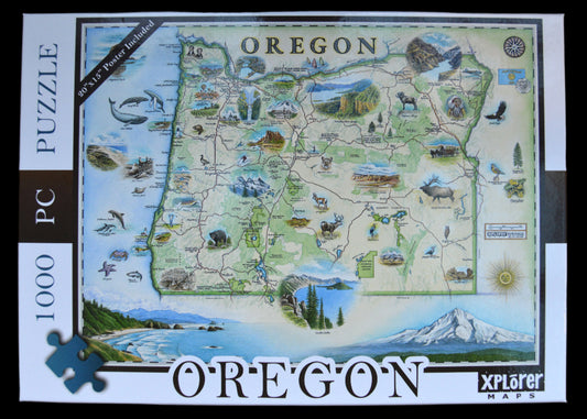 Puzzle Oregon Map