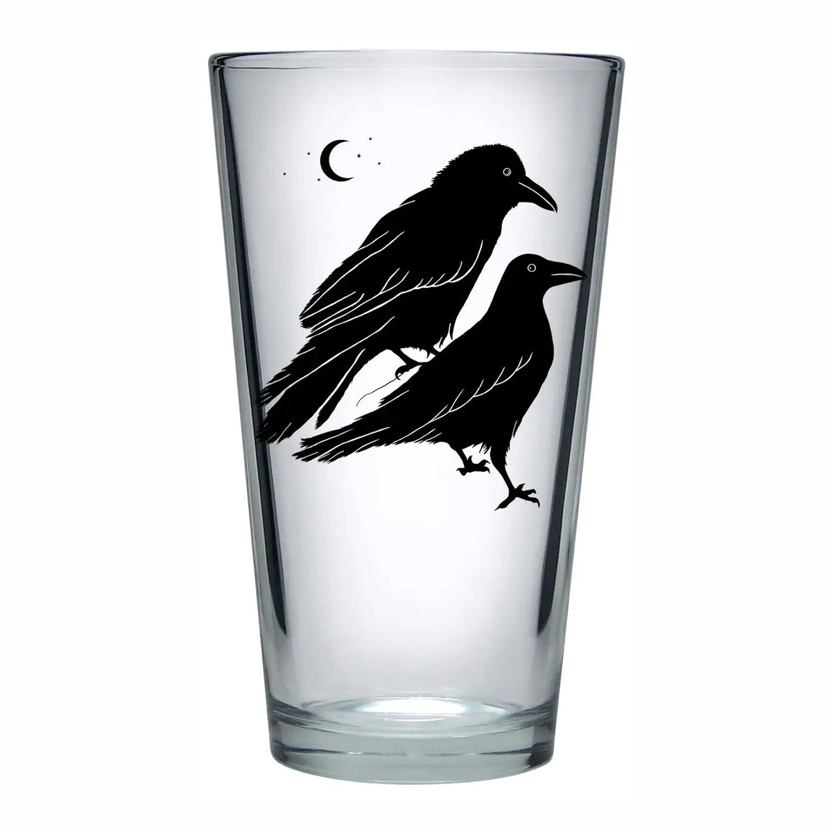 Glass Raven Pint