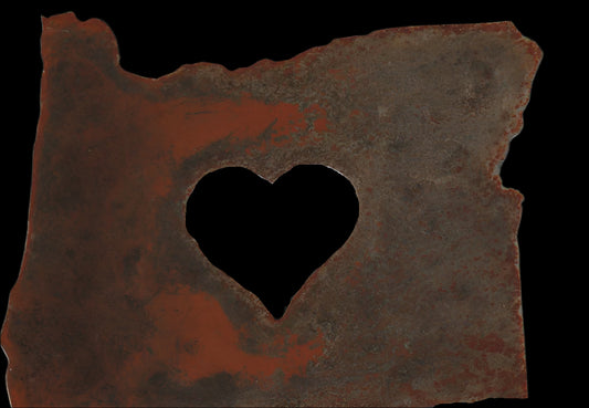 Magnet Metal Oregon Heart