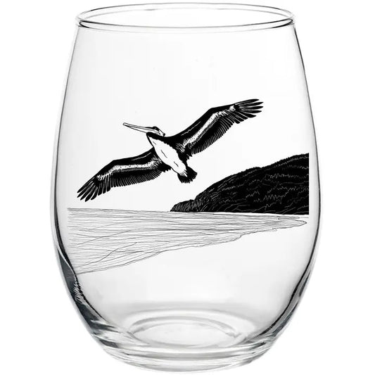 Glass: Pelicanza Beach -15oz