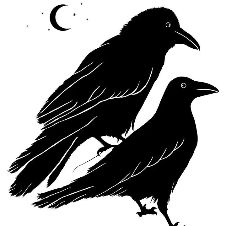 Glass Raven Pint