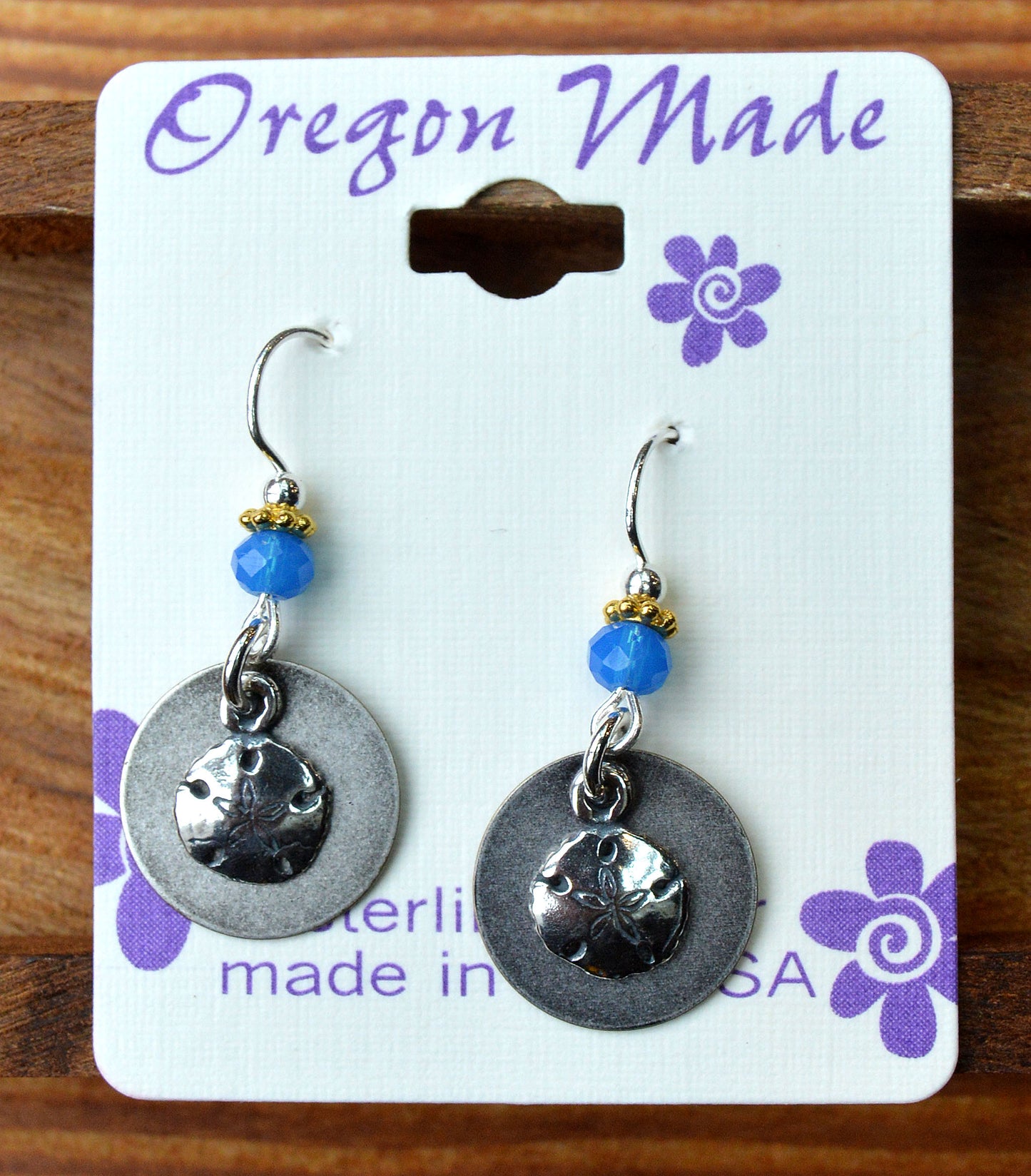 Earring Disc Sand Dollar