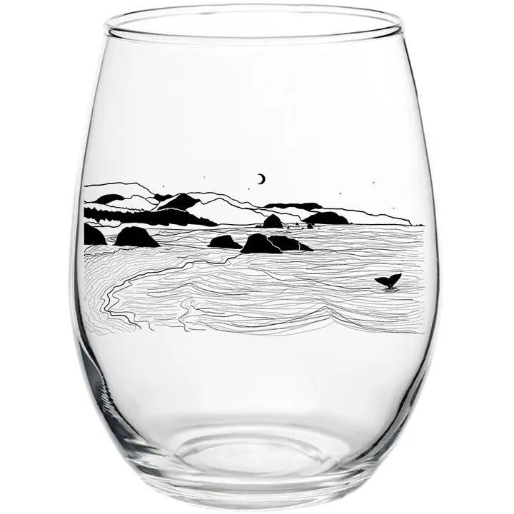 Glass: Whale's Tail Ocean-15oz