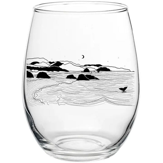 Glass: Whale's Tail Ocean-15oz