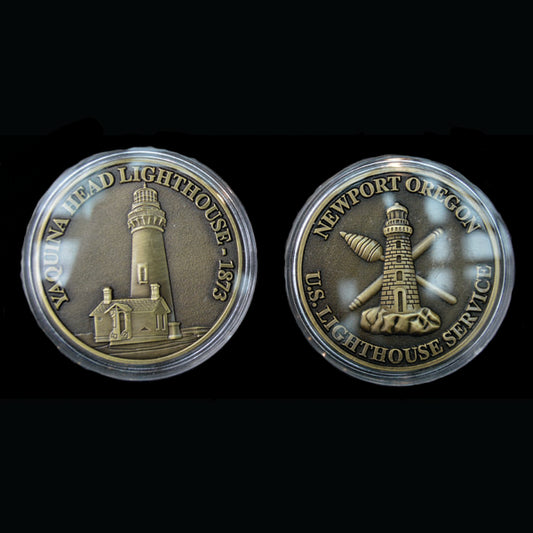 Coin YH Lighthouse Brass
