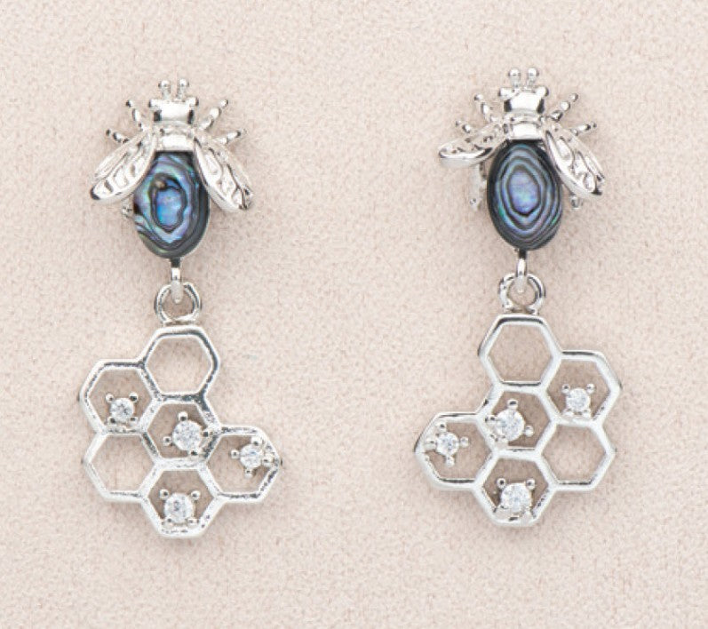 Earring AB Honey Comb