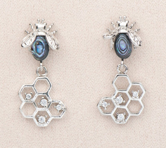 Earring AB Honey Comb