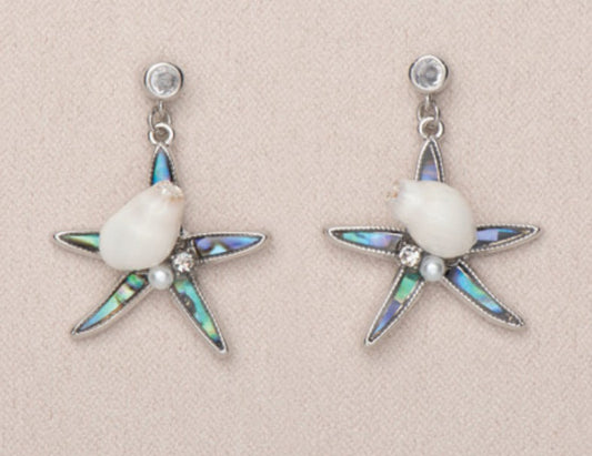 Earring AB Starfish Sparkle