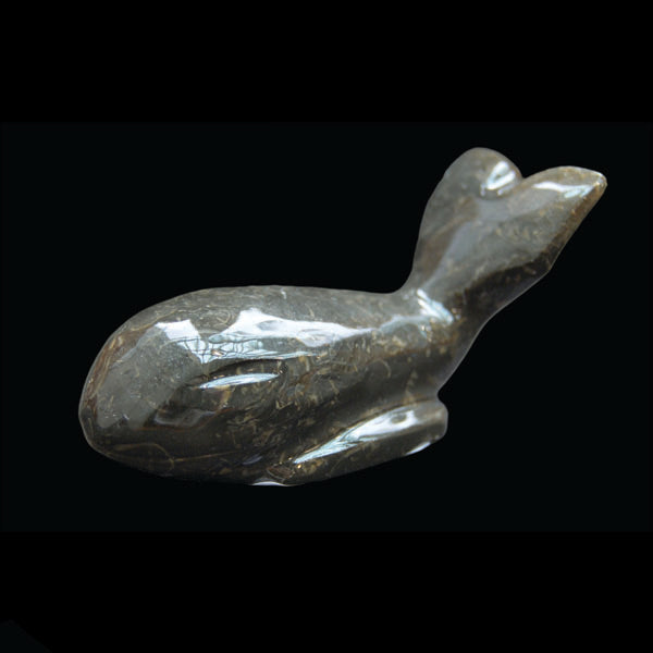 Figurine Marble Whale 3"