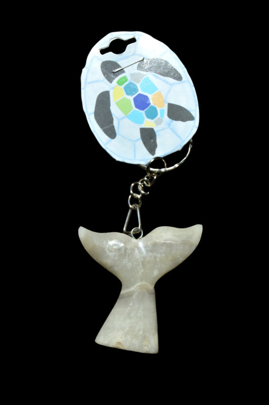 Keychain Marble Whale Tail