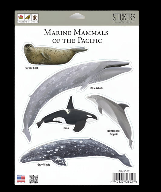 Sticker Marine Mammals of the Pacific
