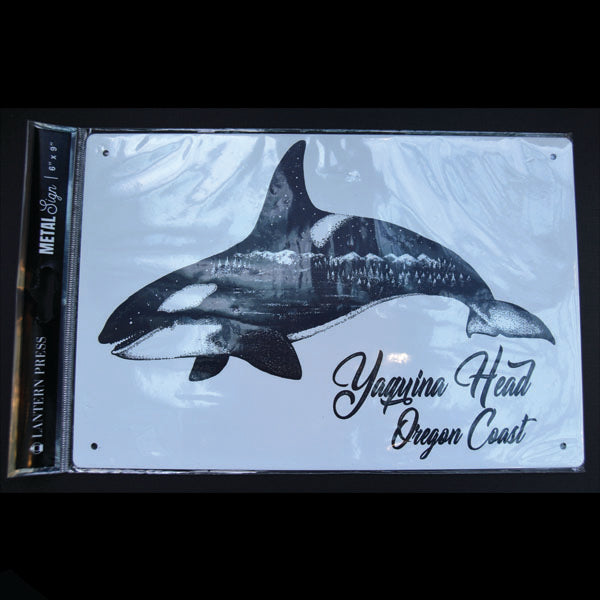 Metal Sign Orca 6X9