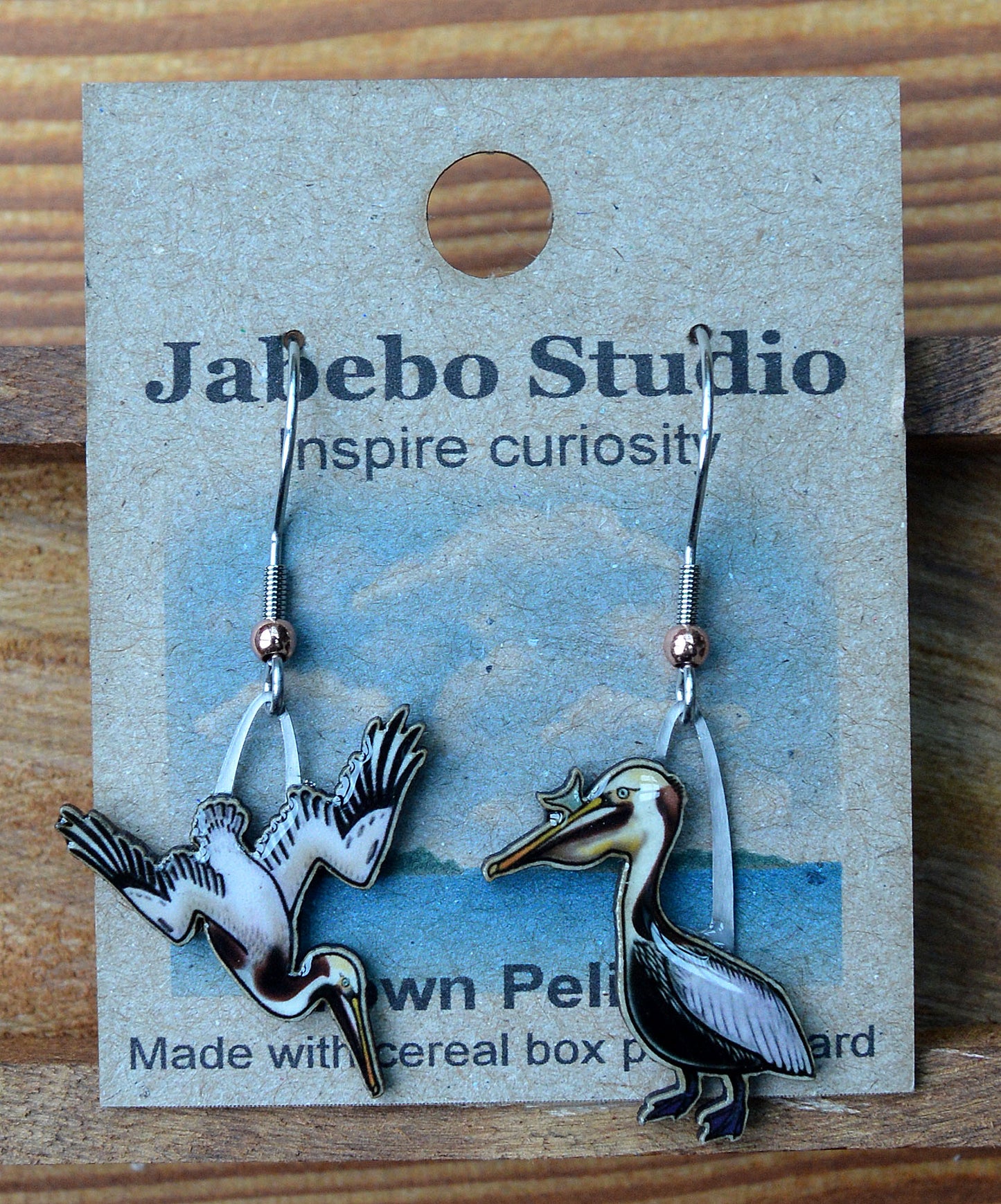 Earring Brown Pelican